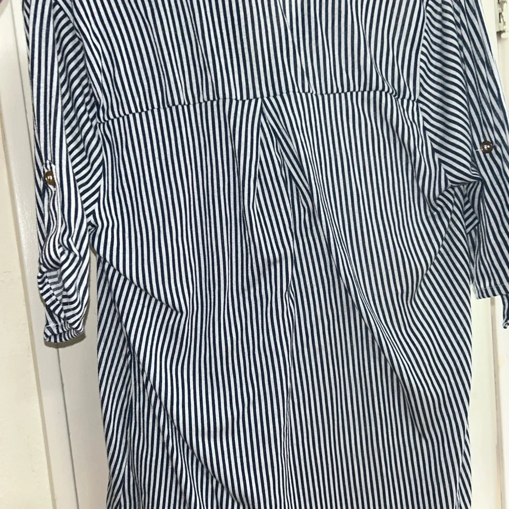 Striped Black and White womens Shirt - Picture 2 of 2